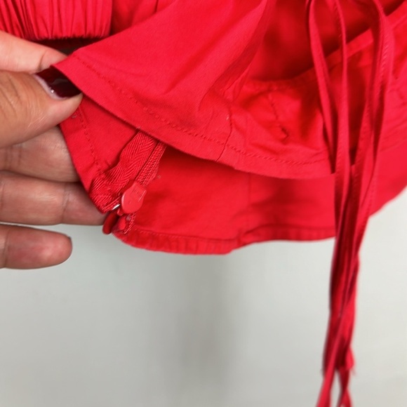 Urban Outfitters Red Strappy-Back Puff Sleeve
Blouse Sz S - Picture 11 of 15
